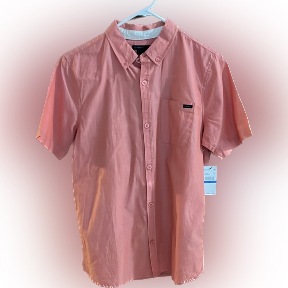 Boys O’Neil Coral Short Sleeve Shirt NWT boys size XL button up polo